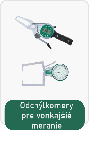 Odchýlkomery pre vonkajšié meranie